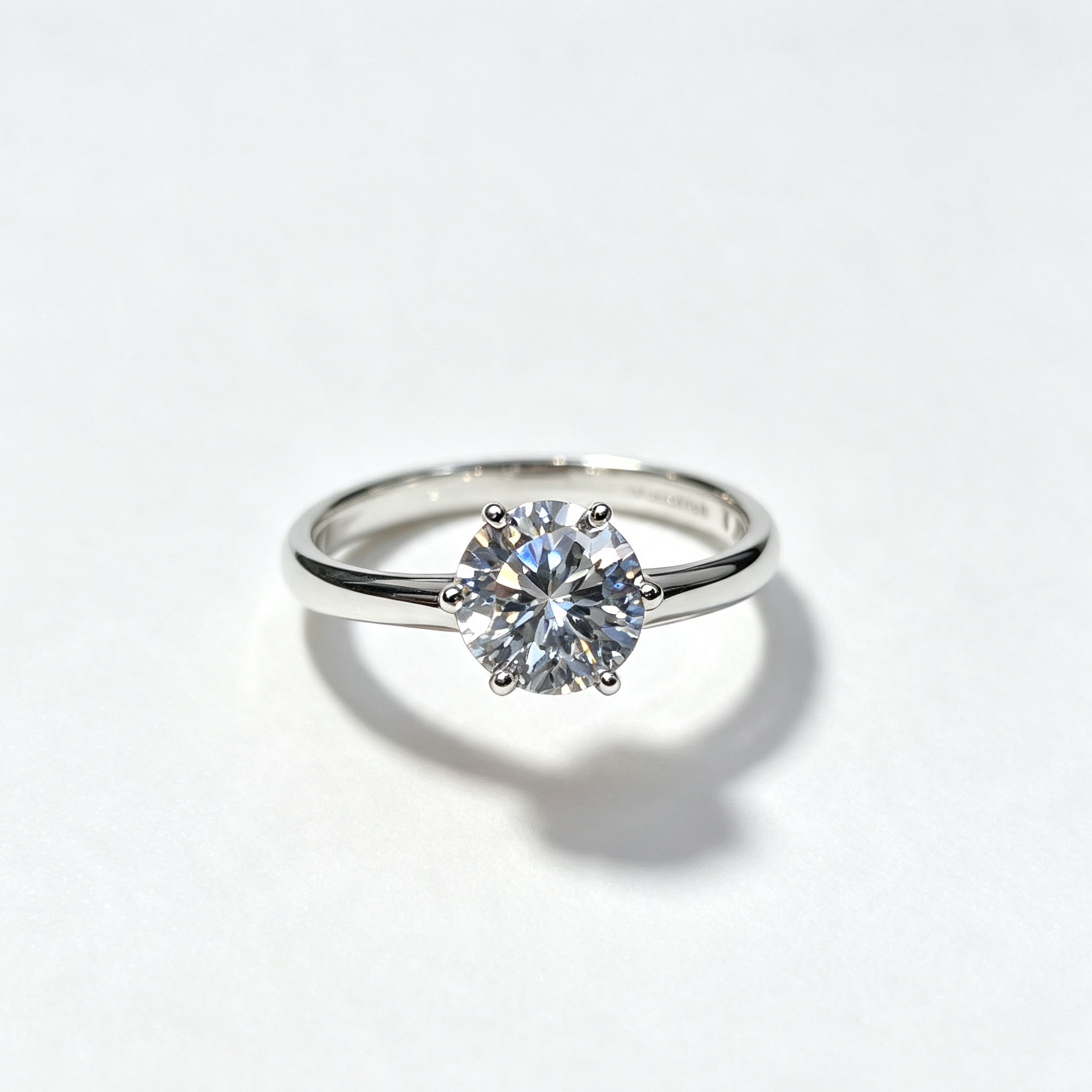 Classic 6-Prong Solitaire Crystal Ring