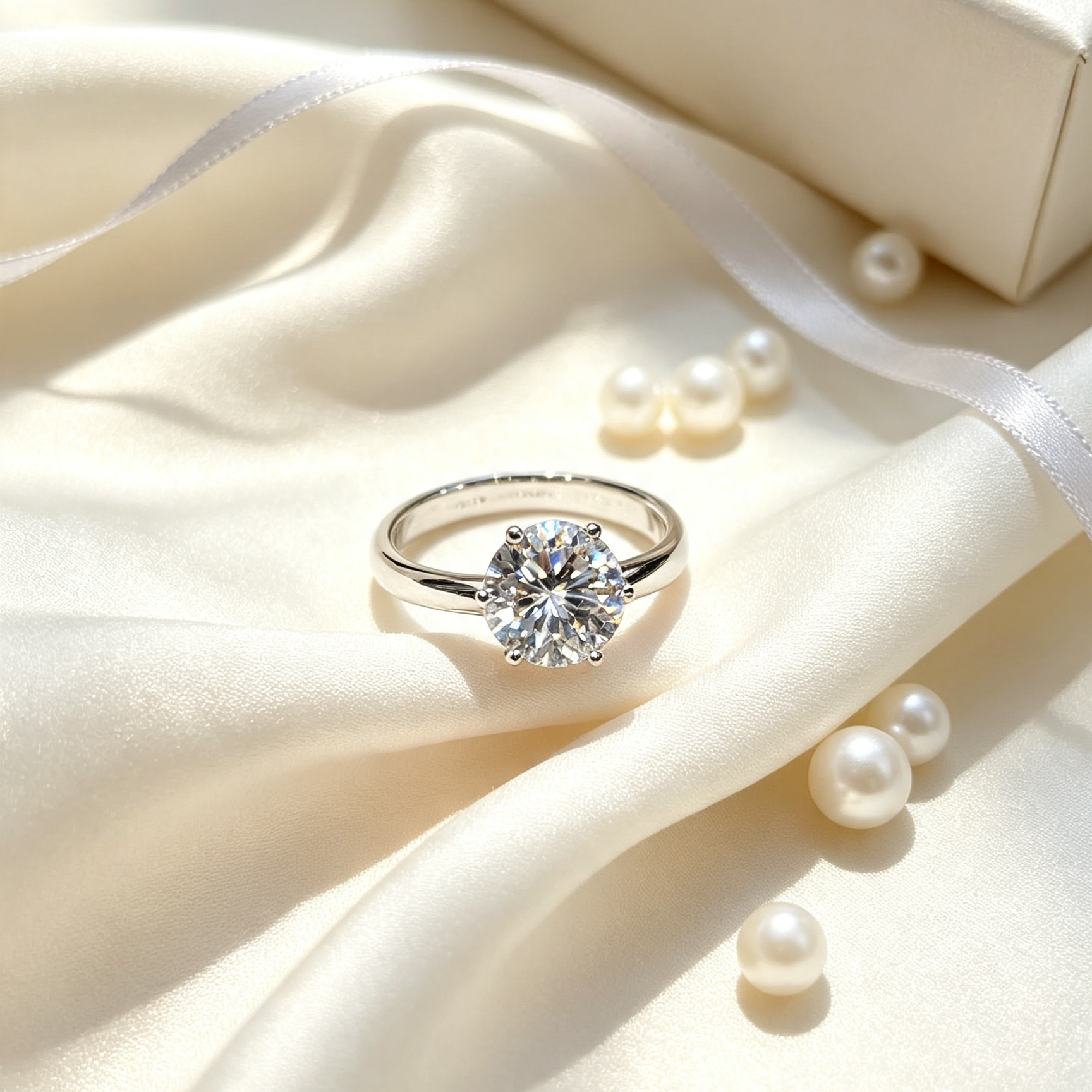 Classic 6-Prong Solitaire Crystal Ring