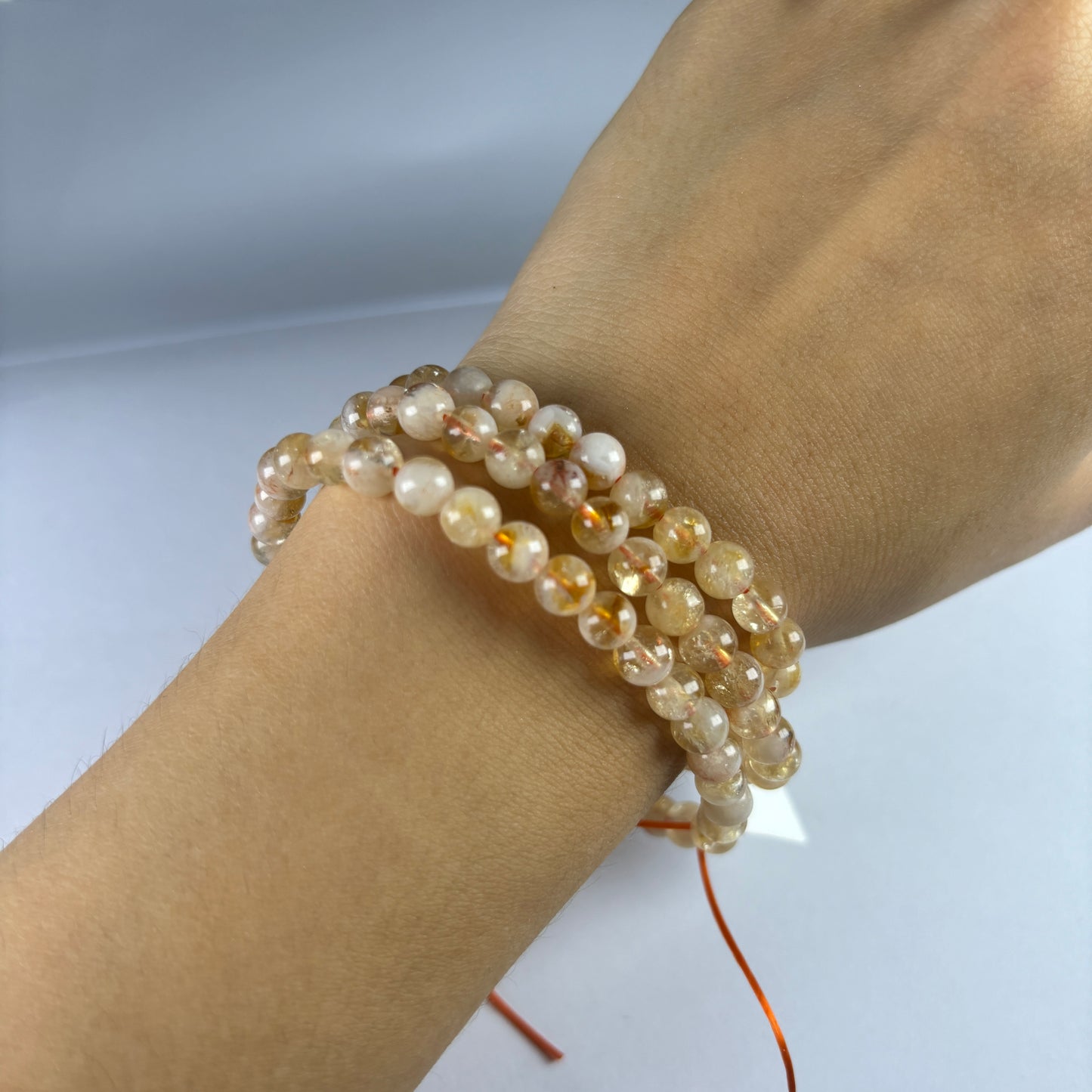 3-layered Natural Citrine Bracelets