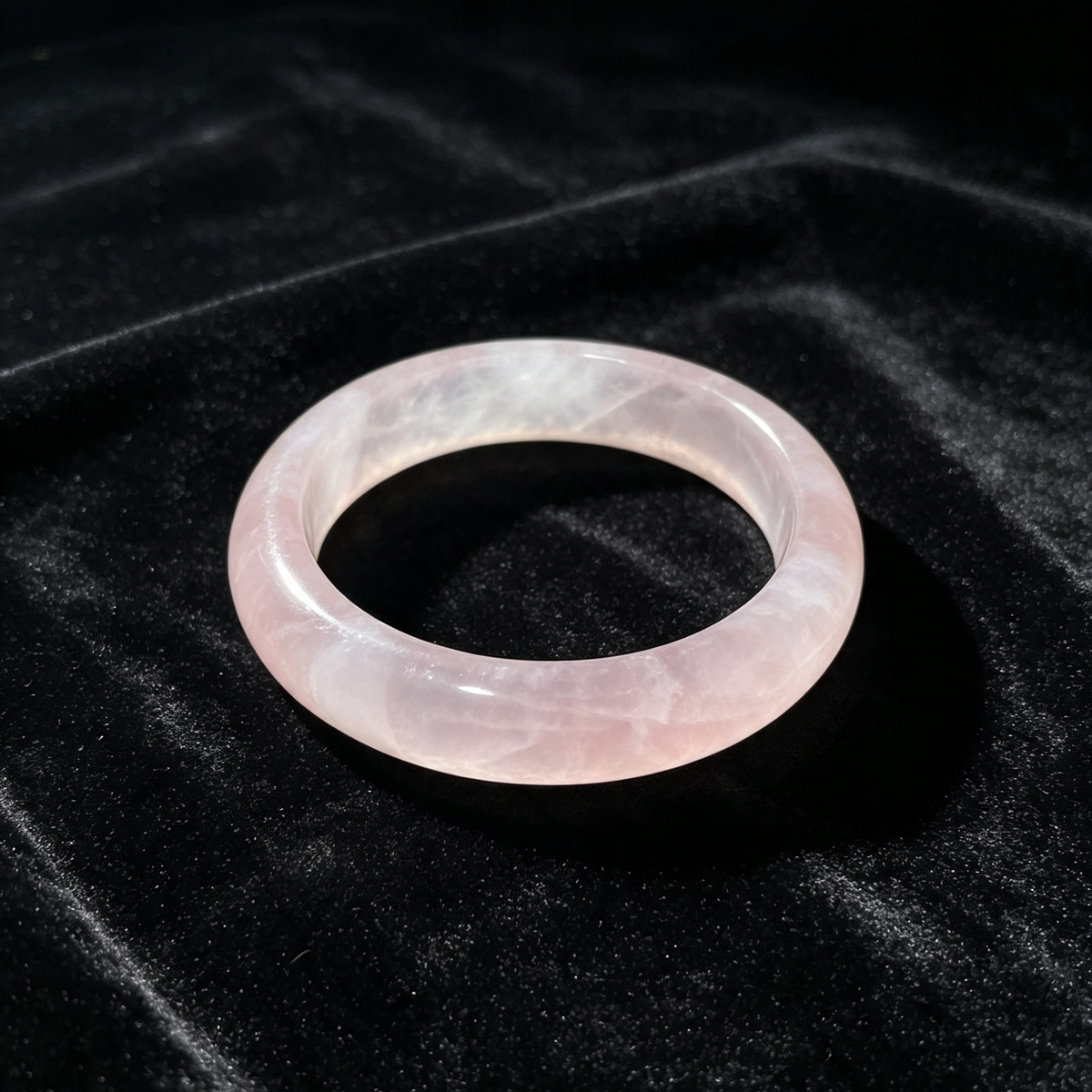 Natural Rose Quartz Bangle