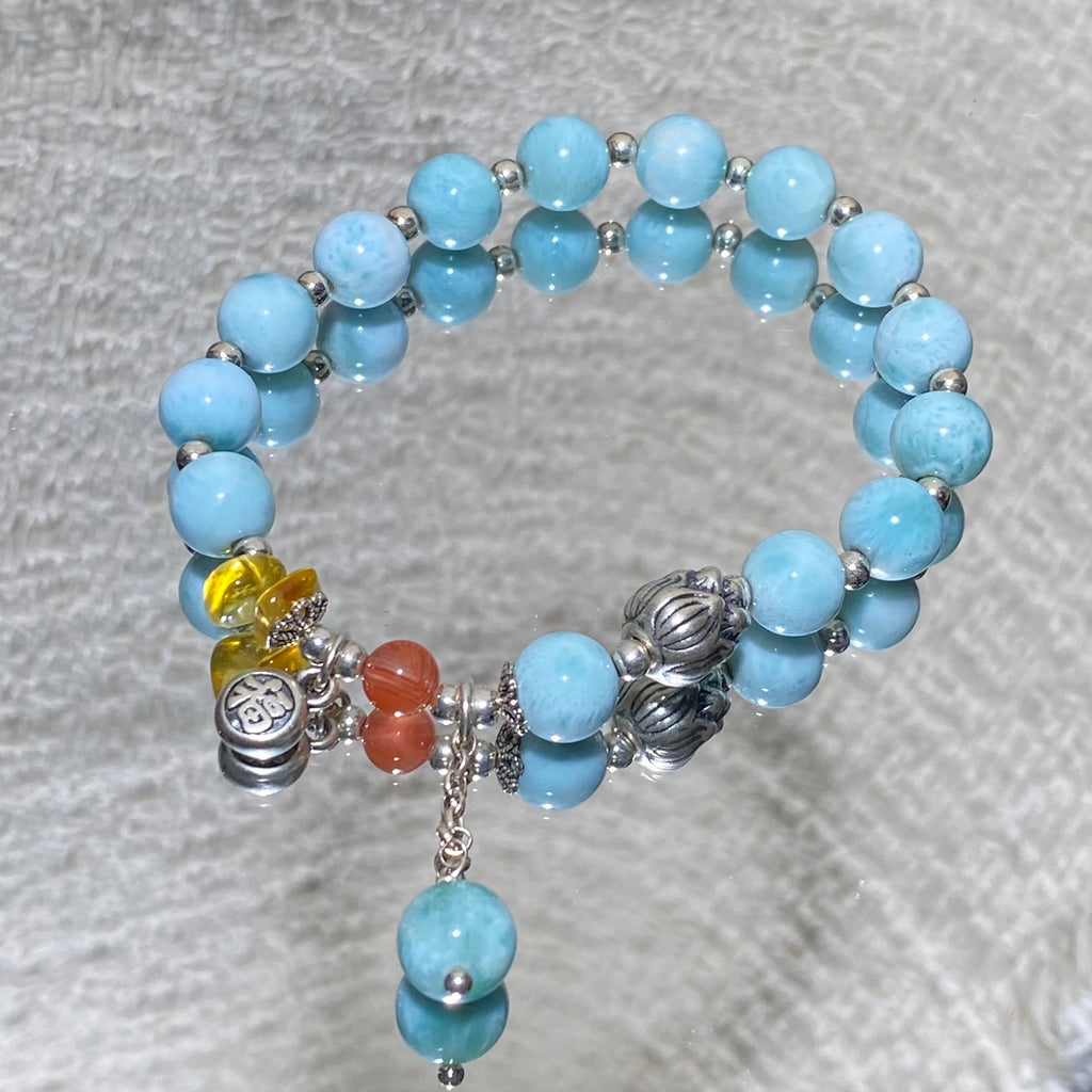 Natural Turquoise Multi-Gemstone Bracelet
