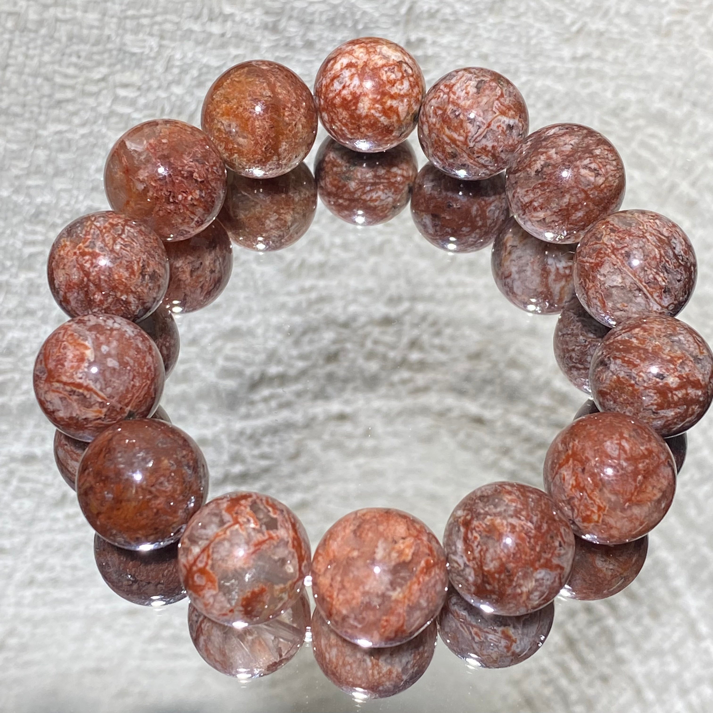 Natural Red Garden Quartz  Bracelet 16mm-16.5mm