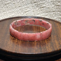 Natural Rhodochrosite Soft bangle : The Romantic Guardian of the "Inca Rose"