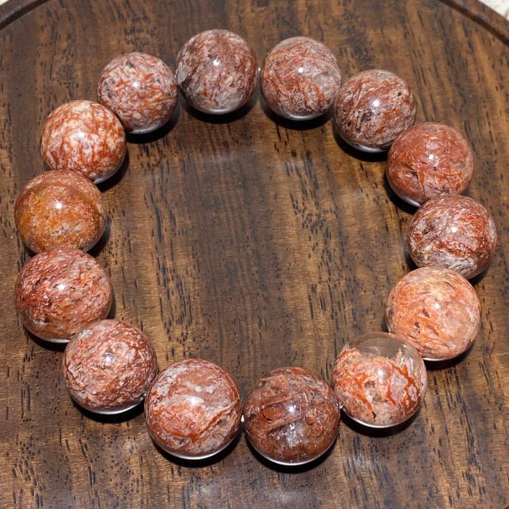 Natural Red Garden Quartz  Bracelet 16mm-16.5mm