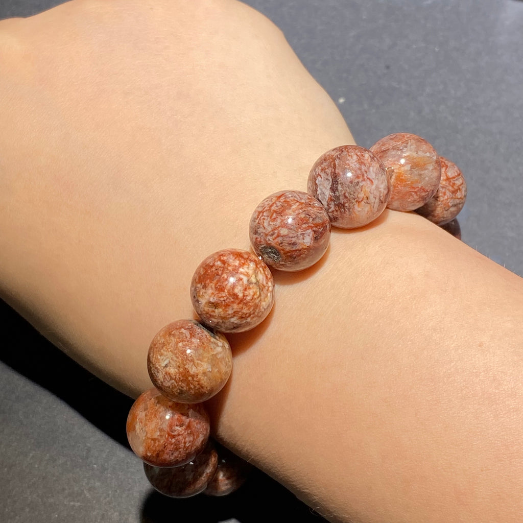 Natural Red Garden Quartz  Bracelet 16mm-16.5mm