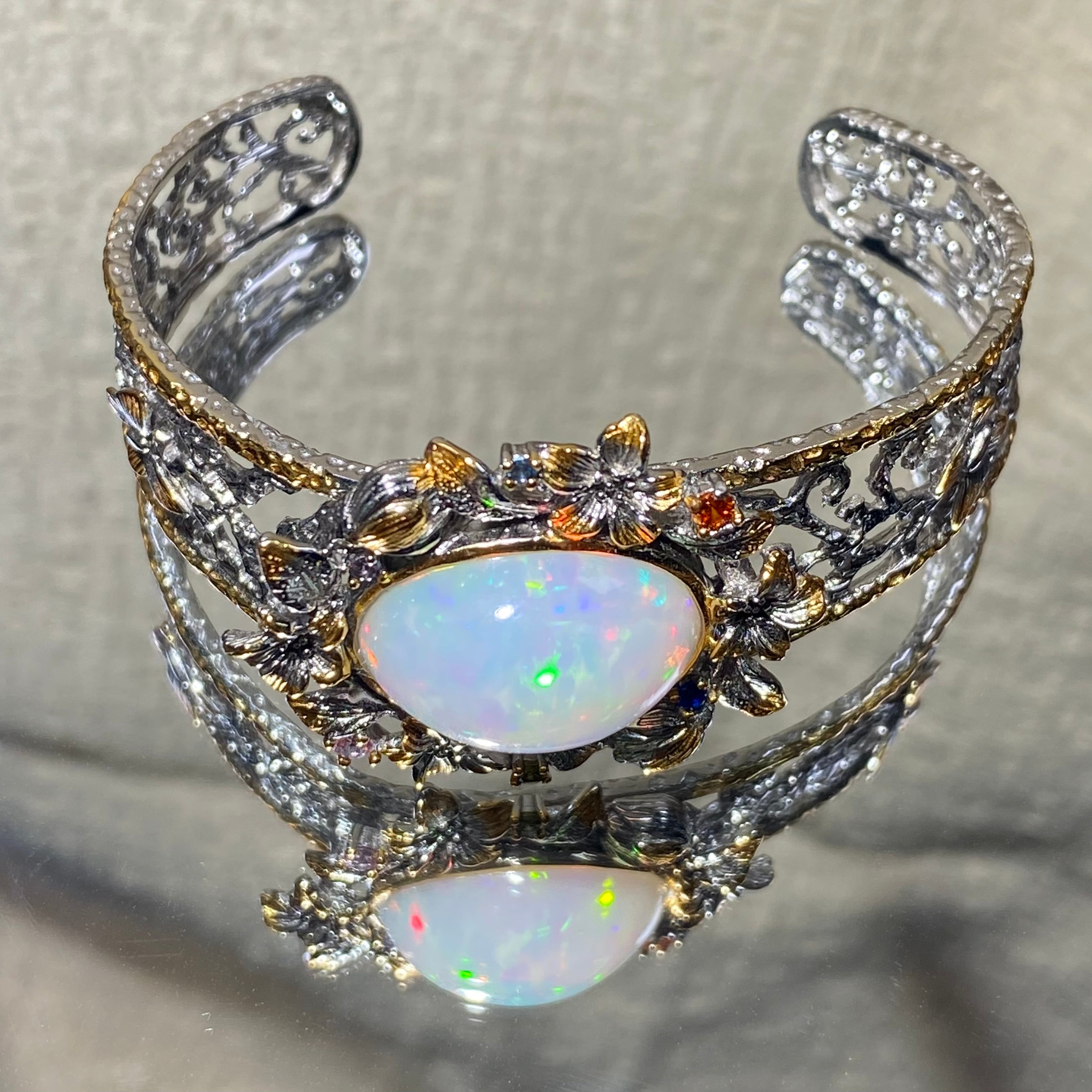 Natural Opal S925 bangle