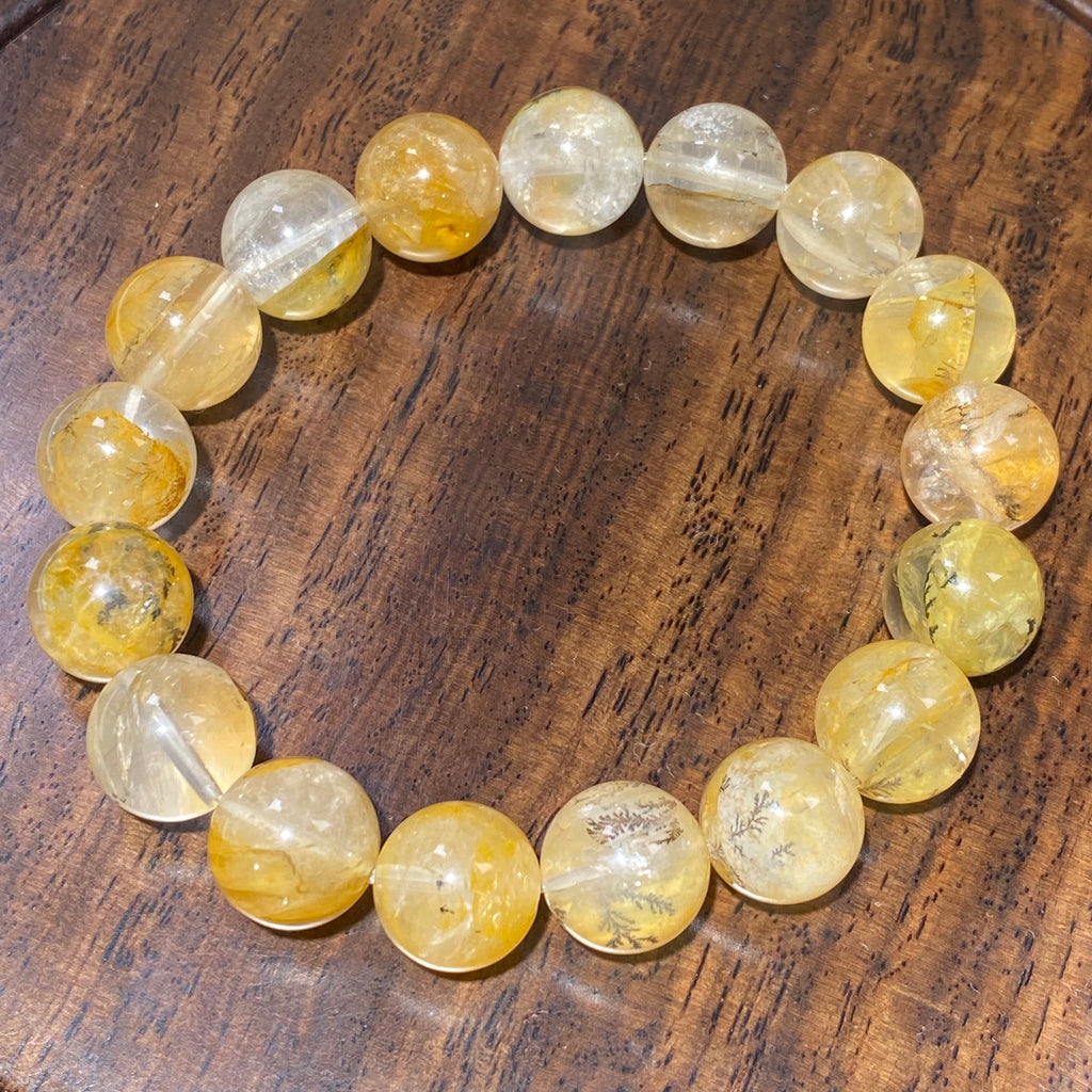 Natural Dendritic Quartz Bracelet 16-17cm