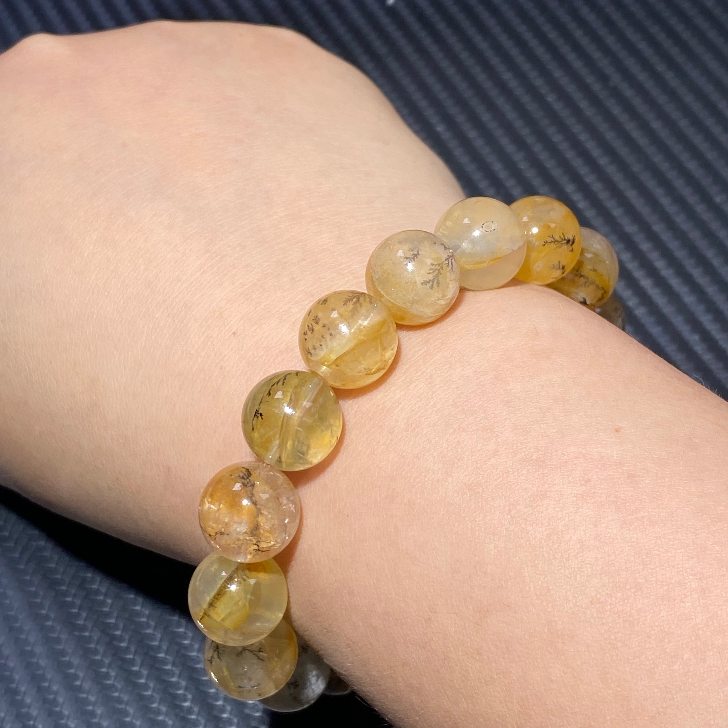 Natural Dendritic Quartz Bracelet 16-17cm