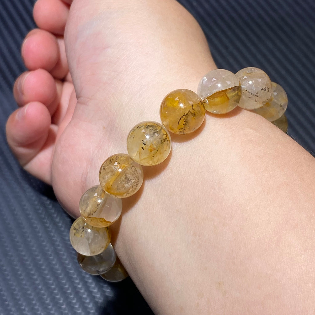 Natural Dendritic Quartz Bracelet 16-17cm