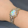 Natural Opal S925 bangle