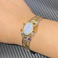 Natural Opal S925 bangle