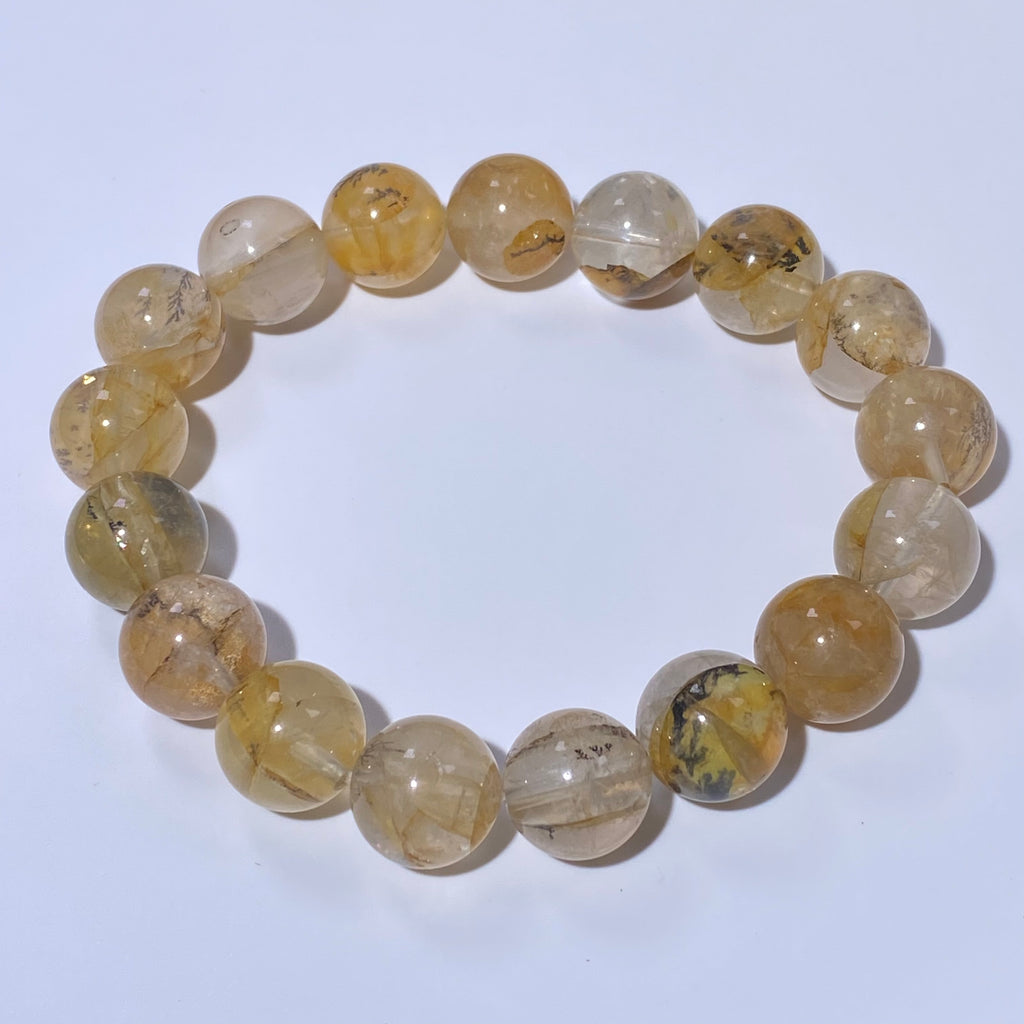 Natural Dendritic Quartz Bracelet 16-17cm