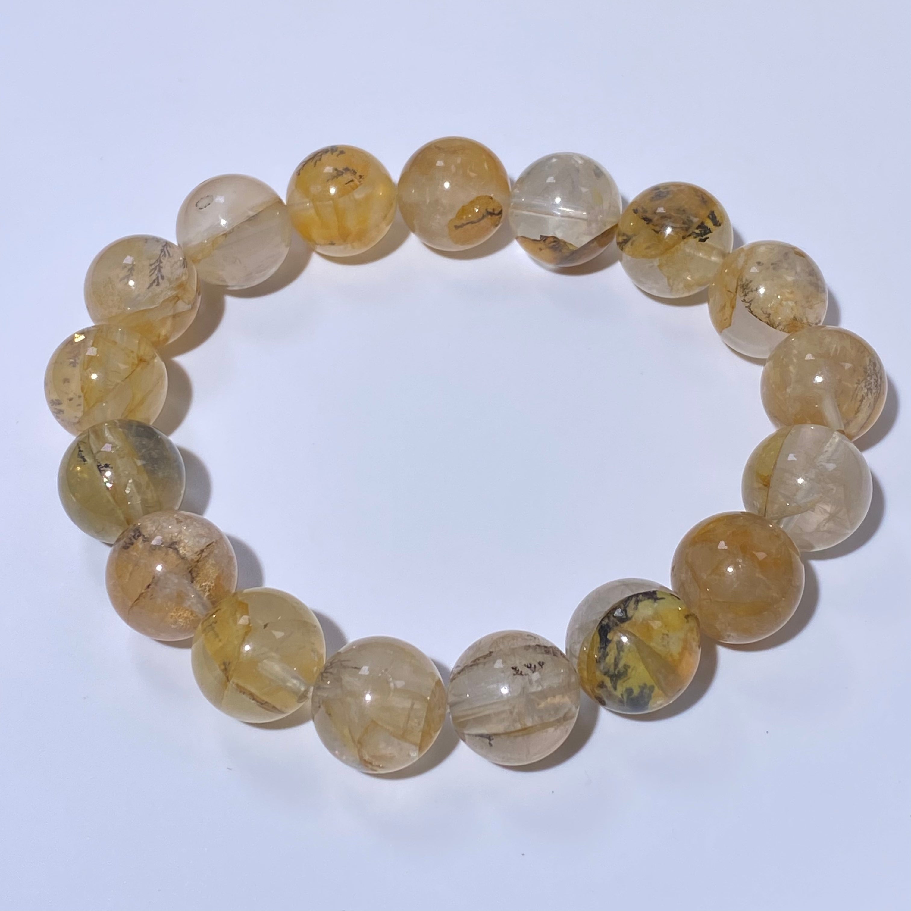 Natural Dendritic Quartz Bracelet 16-17cm