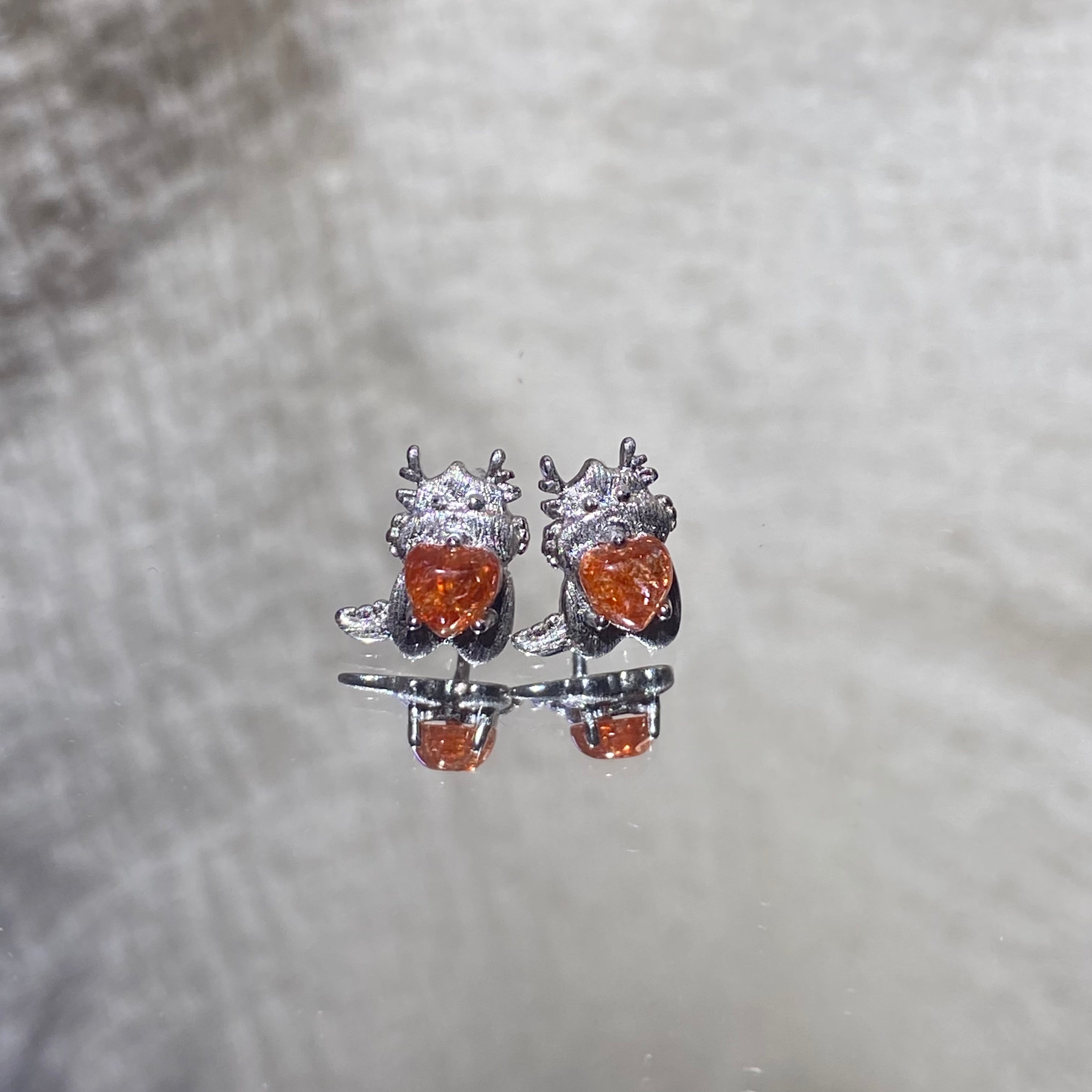Sunstone s925  Earrings