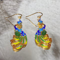 Hetian Jade Phoenix Drop Earrings