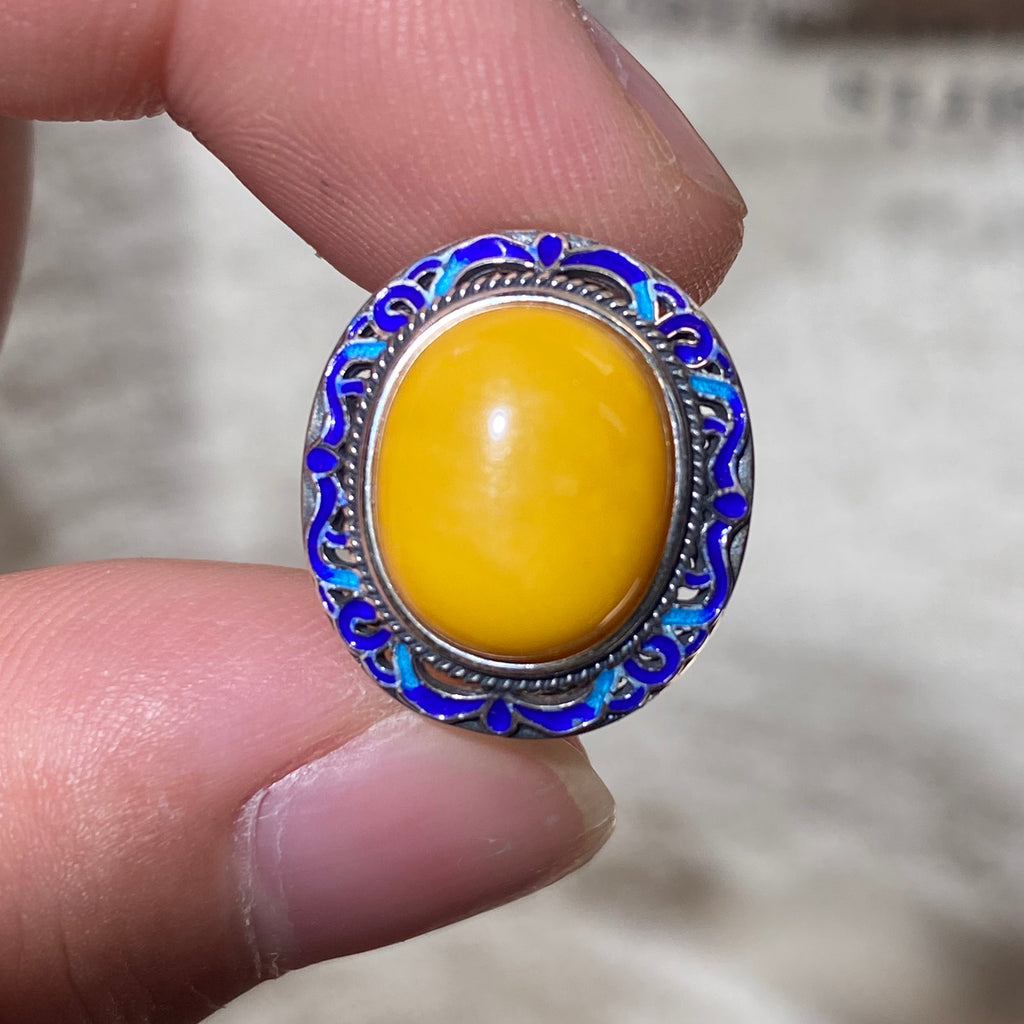 Amber Stud Earrings