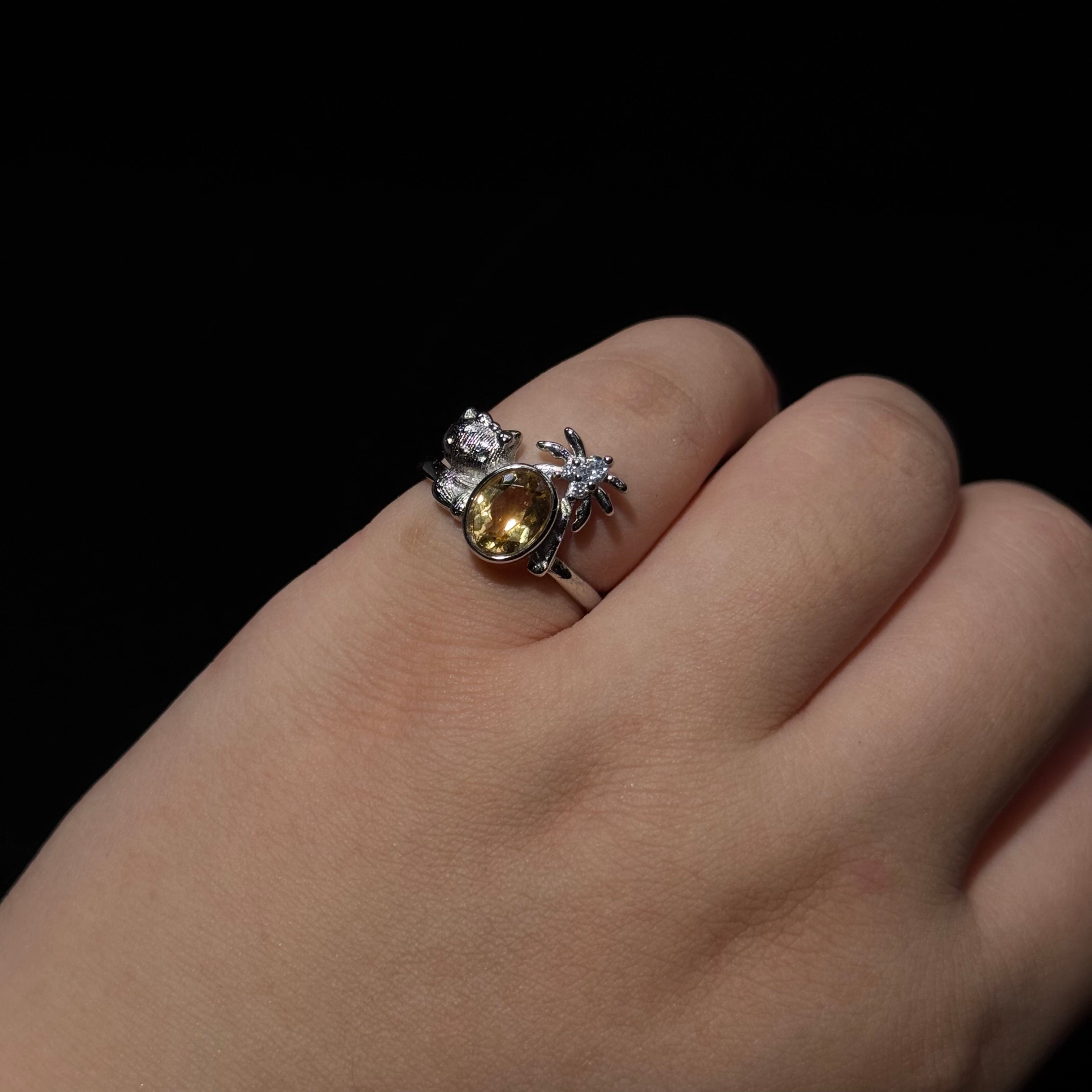 Adjustable Copper Crystal Ring Set - 30+ Colorful Gem Rings for Daily/Party Wear