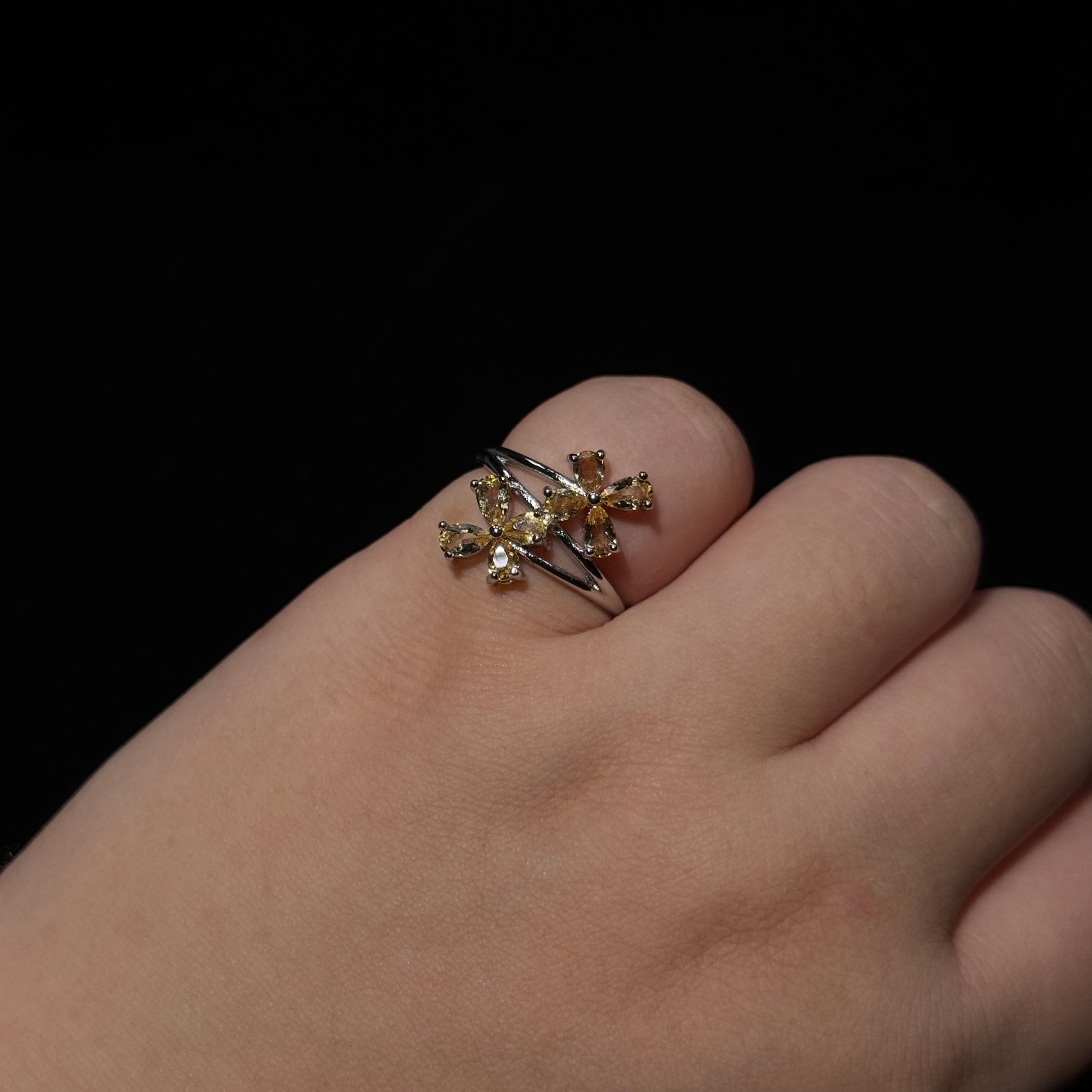 Adjustable Copper Crystal Ring Set - 30+ Colorful Gem Rings for Daily/Party Wear