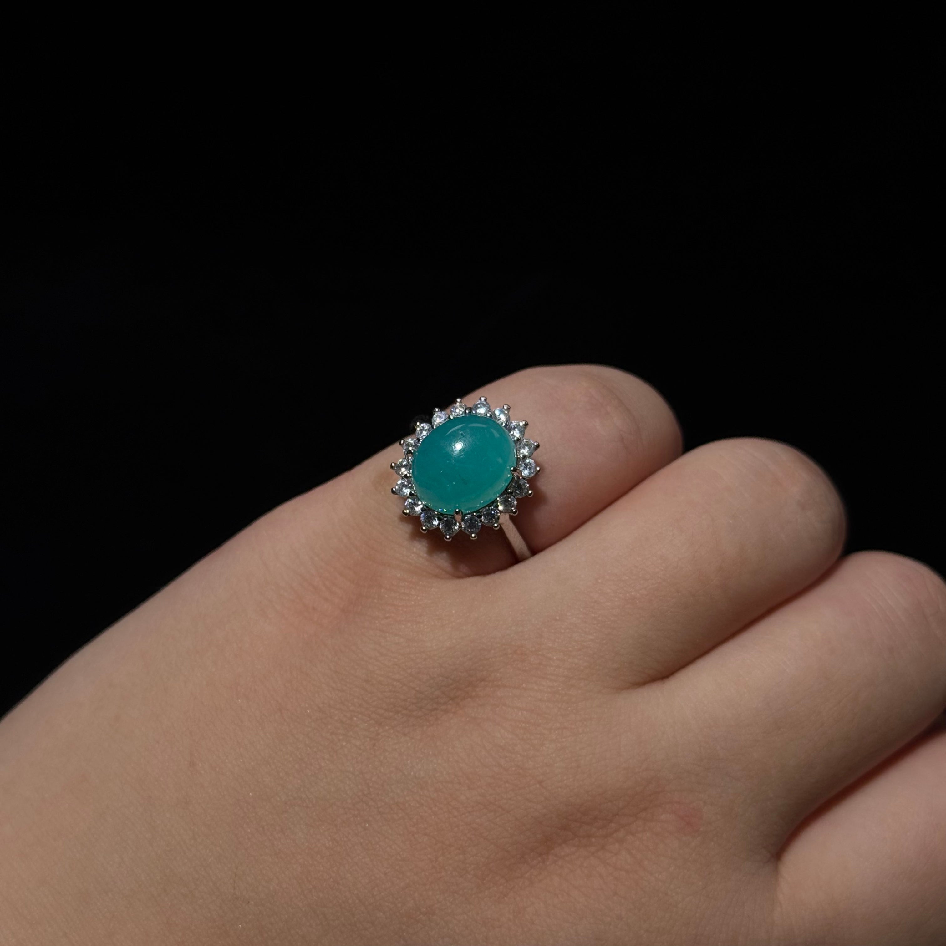 Adjustable Copper Crystal Ring Set - 30+ Colorful Gem Rings for Daily/Party Wear