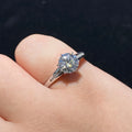 Round Cut Moissanite S925 Ring ✨