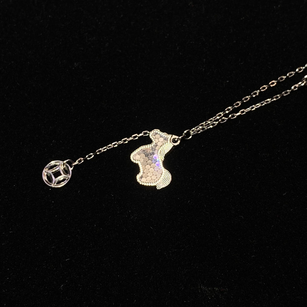Cute Pony Horse Y-Shape Tassel Adjustable Thin S925 Sterling Silver Layering Necklace For Women