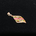 Rainbow Tourmaline Wing Pendant