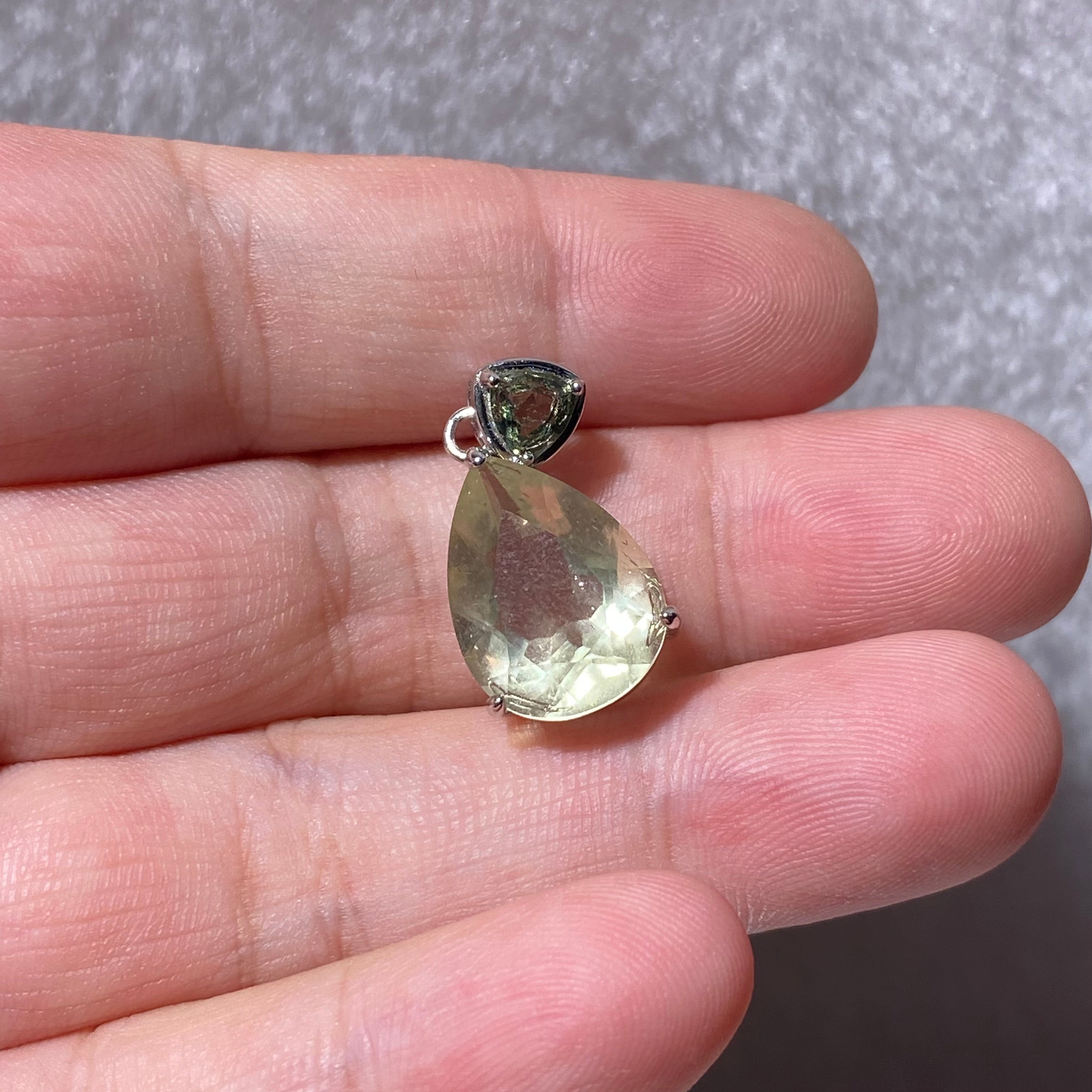Lemon Citrine Teardrop Pendant
