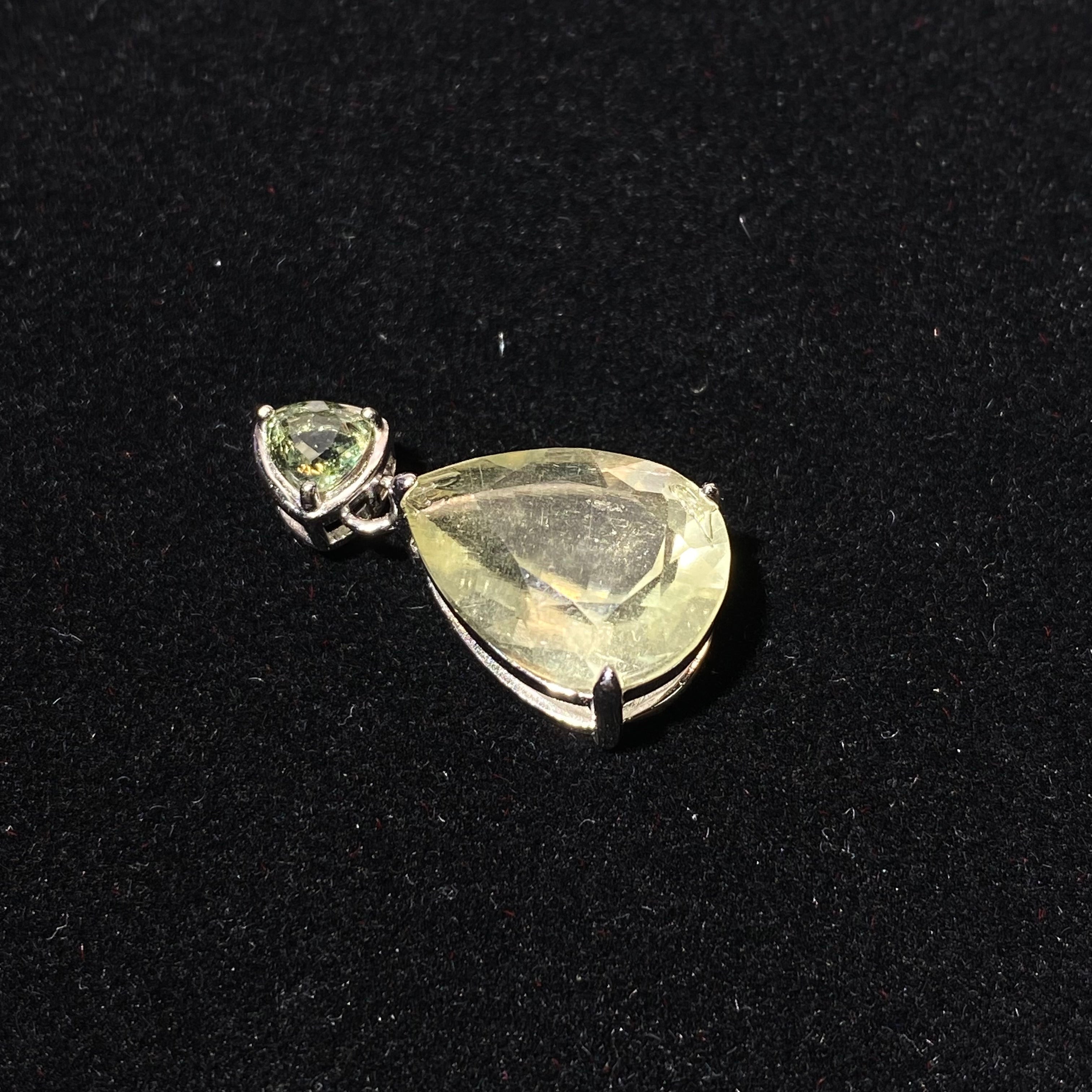 Lemon Citrine Teardrop Pendant