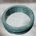 Carved Blue Jade Bangle