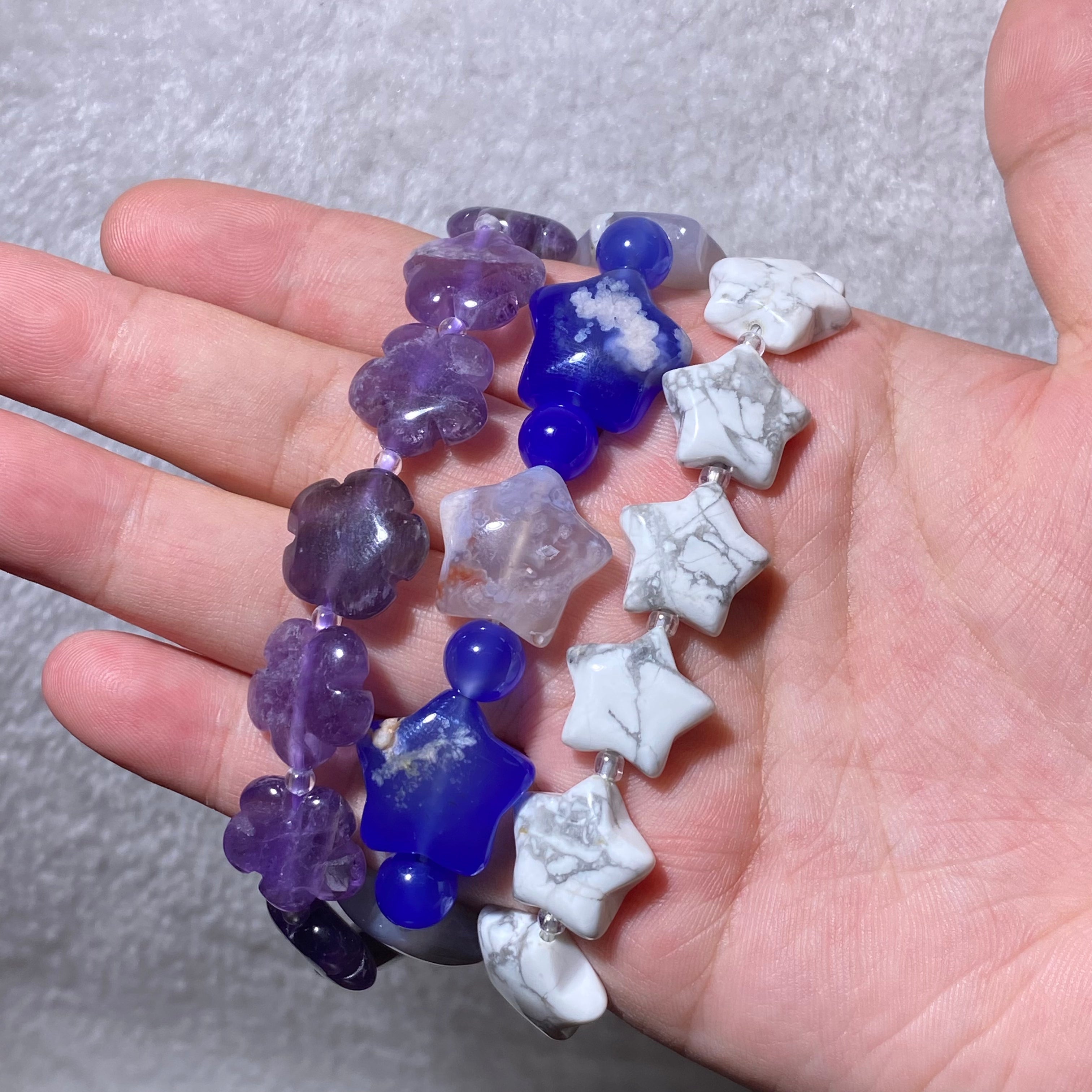 Star Shaped Crystal Bead Bracelet