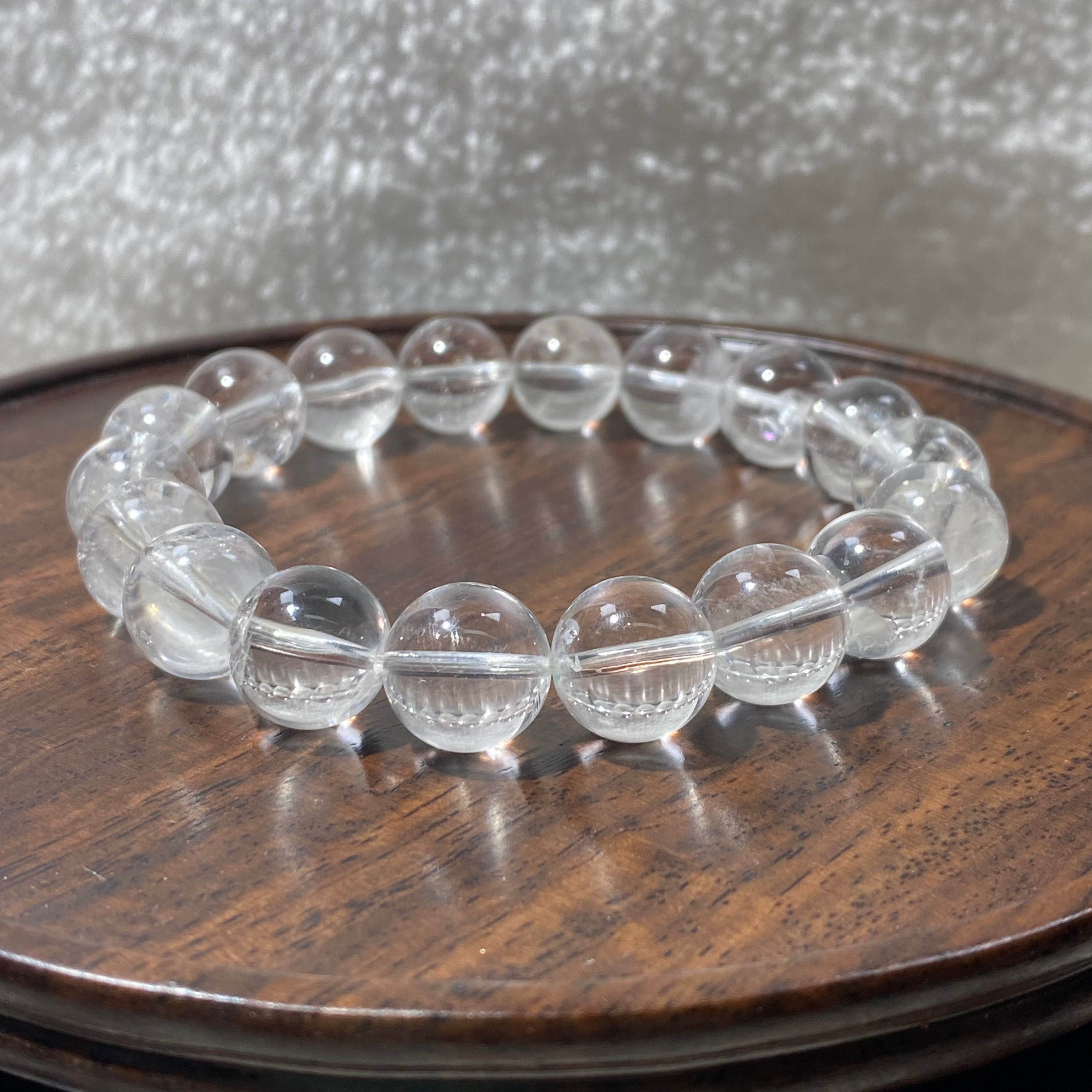Clear Quartz Round Bead Bracelet 11.5mm
