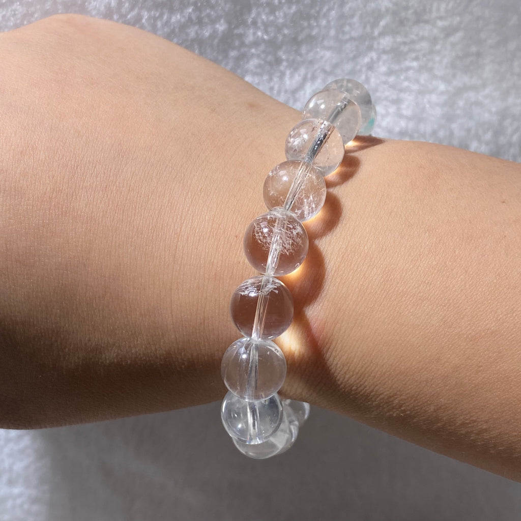 Clear Quartz Round Bead Bracelet 11.5mm