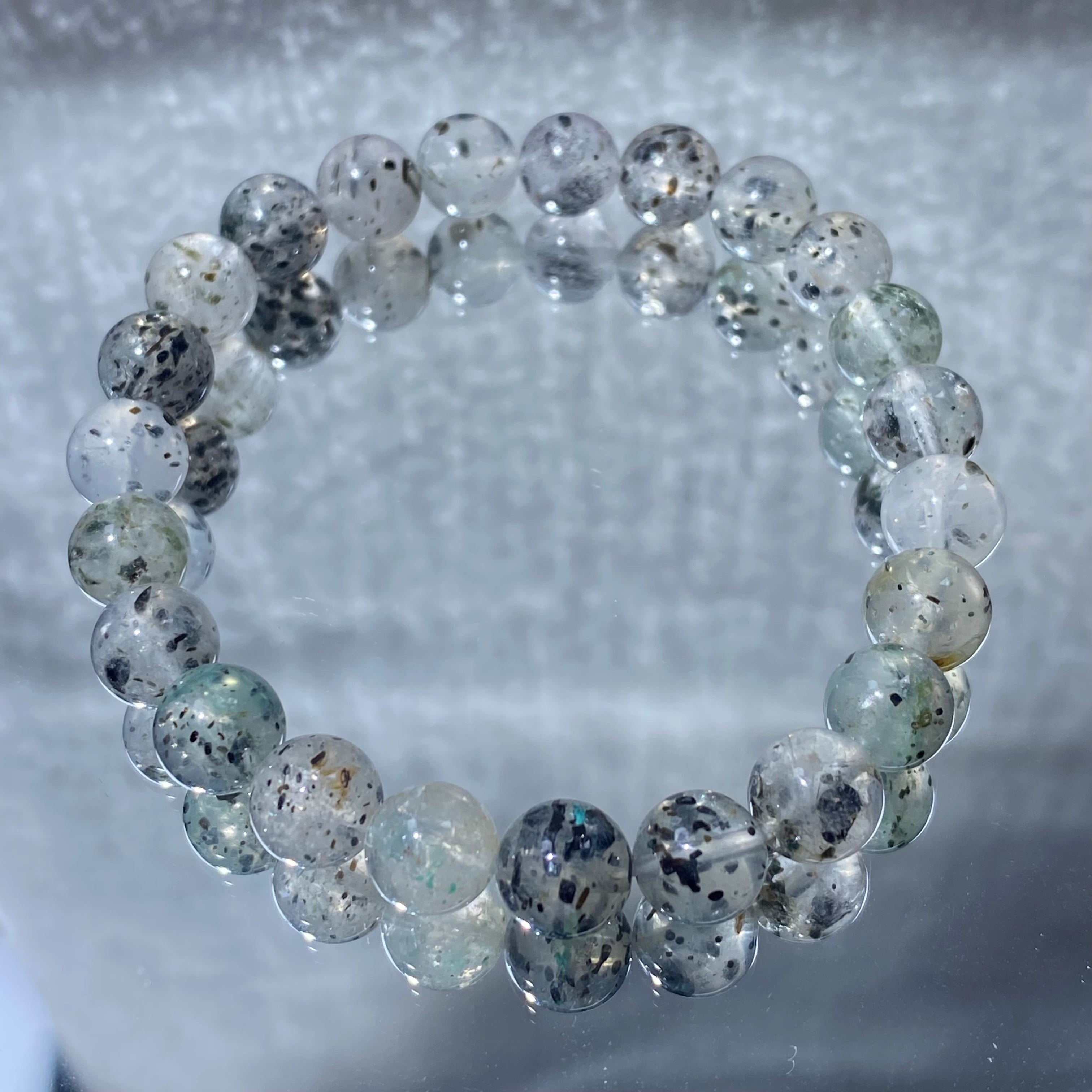 Phoenix Mica Clear Quartz Bracelet 8.1-8.3mm