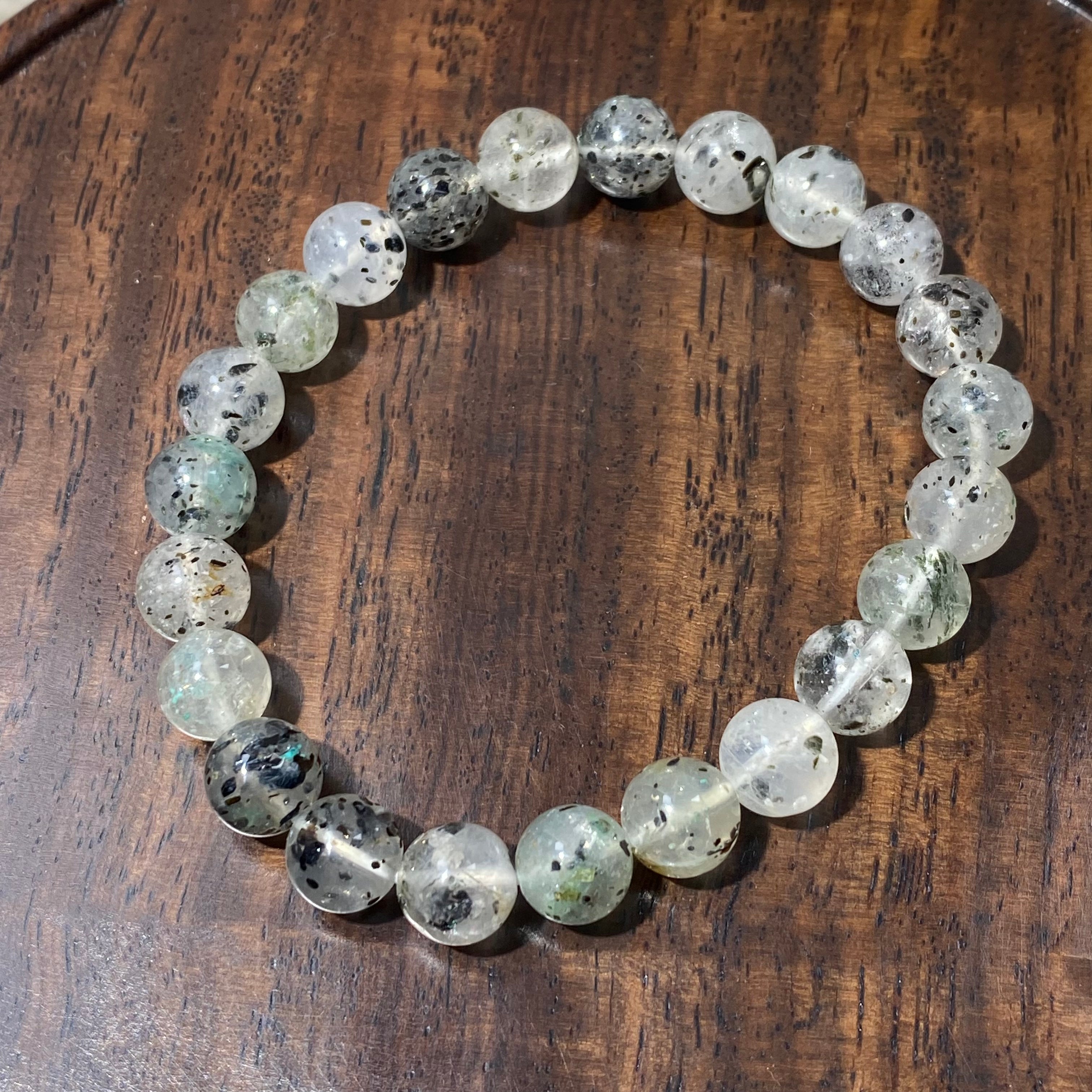 Phoenix Mica Clear Quartz Bracelet 8.1-8.3mm