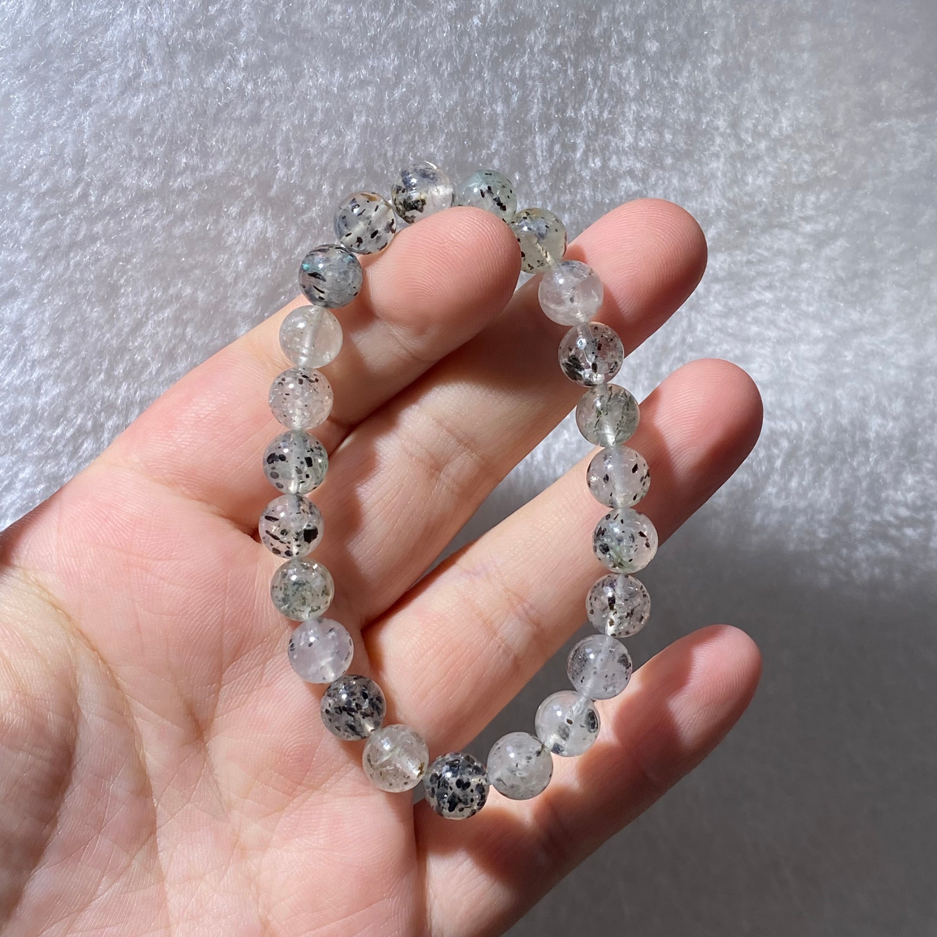 Phoenix Mica Clear Quartz Bracelet 8.1-8.3mm