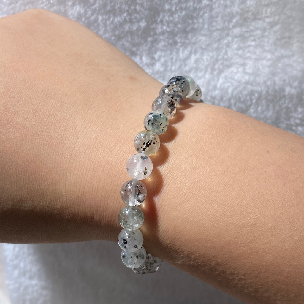 Phoenix Mica Clear Quartz Bracelet 8.1-8.3mm
