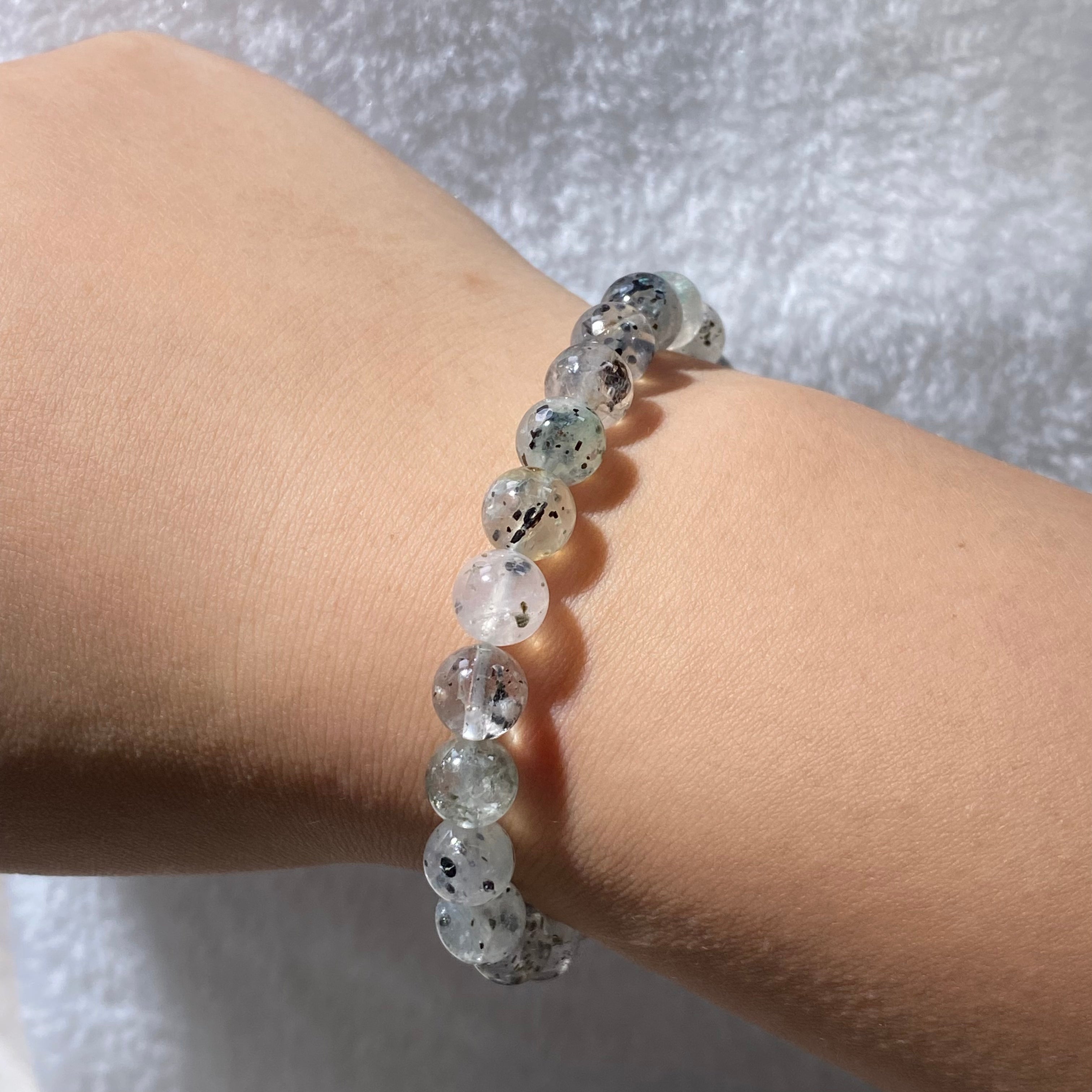 Phoenix Mica Clear Quartz Bracelet 8.1-8.3mm