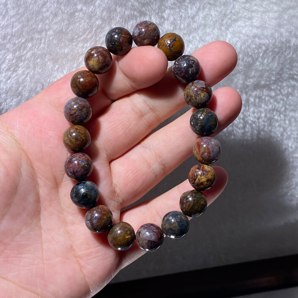 Pietersite Round Bead Bracelet 11.2mm