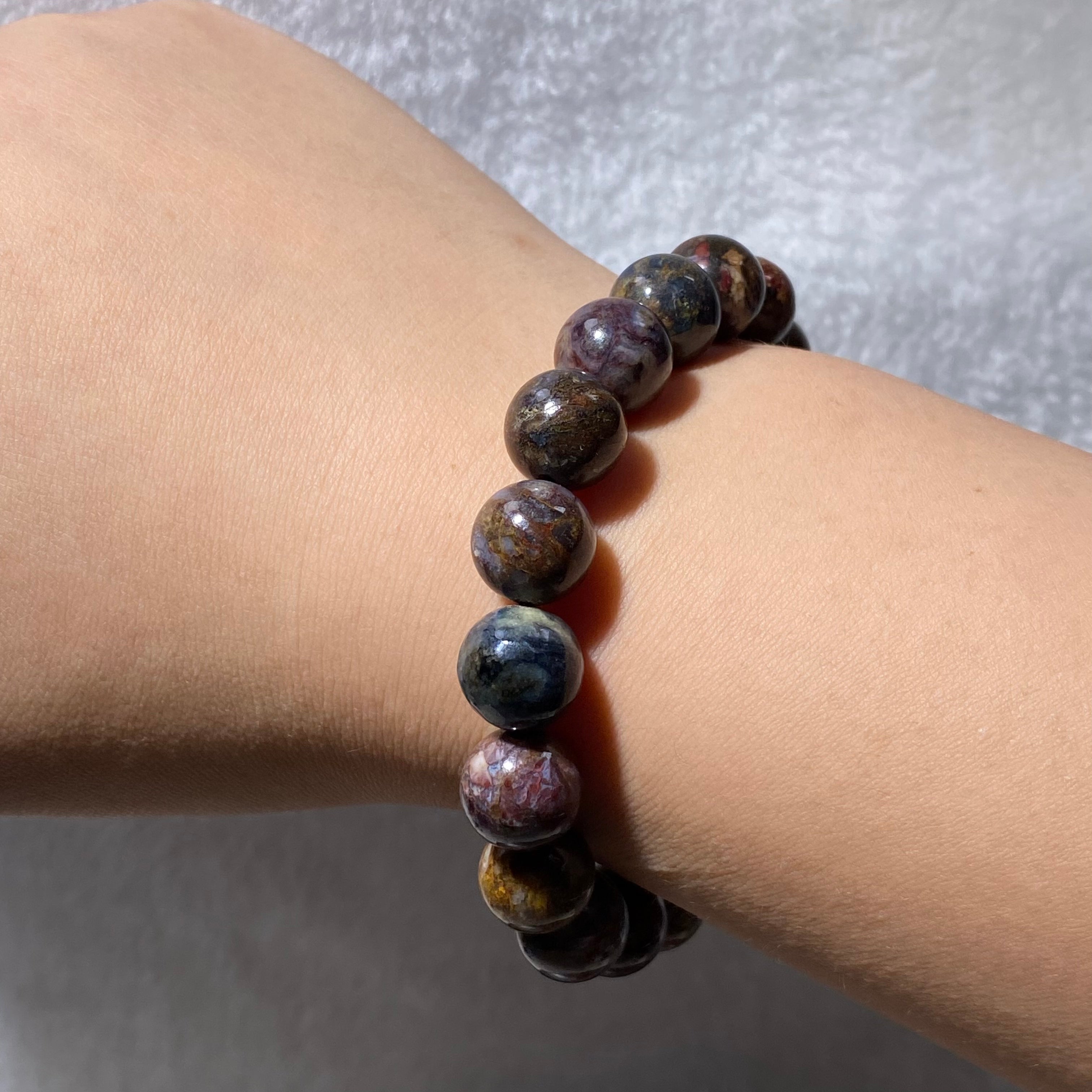 Pietersite Round Bead Bracelet 11.2mm