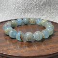 Natural Blue Calcite Round Bead Stretch Bracelet, Bead Size 12.8mm, Fits 17cm Wrist