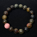 Tourmaline Round Bead Stretch Bracelet, Bead Size 11.6mm, Fits 17cm Wrist