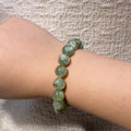 Emerald Round Bead Bracelet, 11.8 mm Beads, Fits 17 cm Wrist
