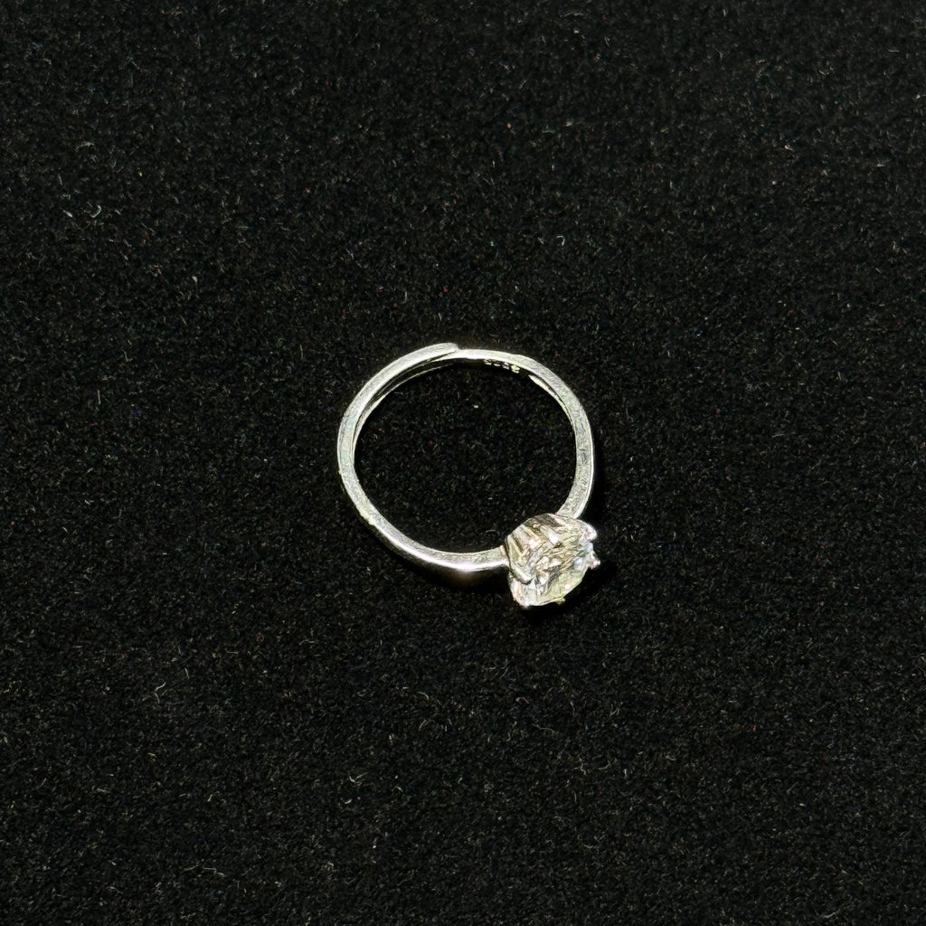 Classic 6-Prong Solitaire Crystal Ring