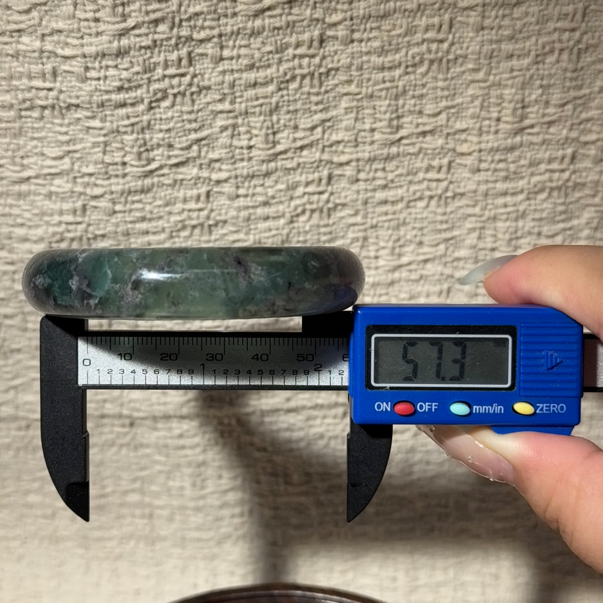 Natural Multicolor Fluorite Bangle