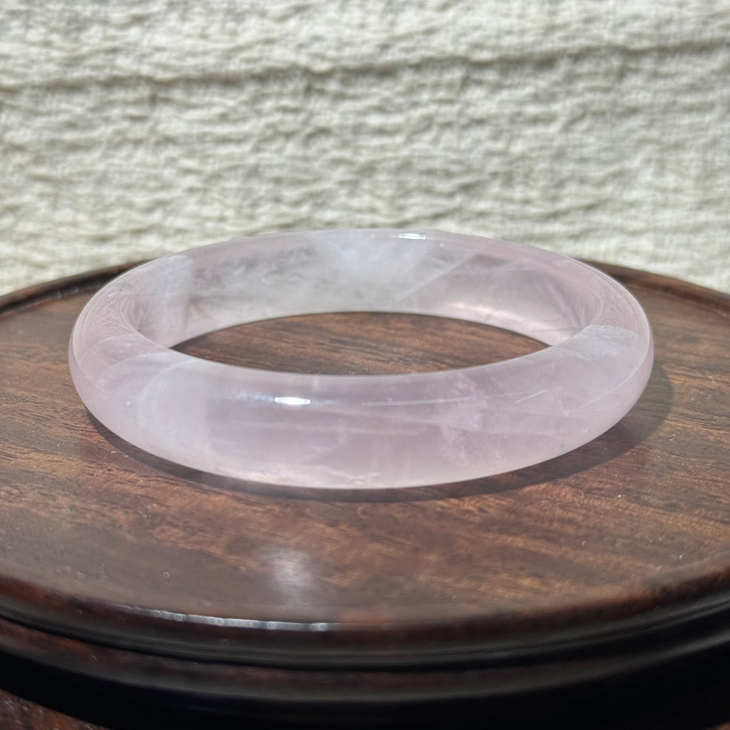 Natural Rose Quartz Bangle