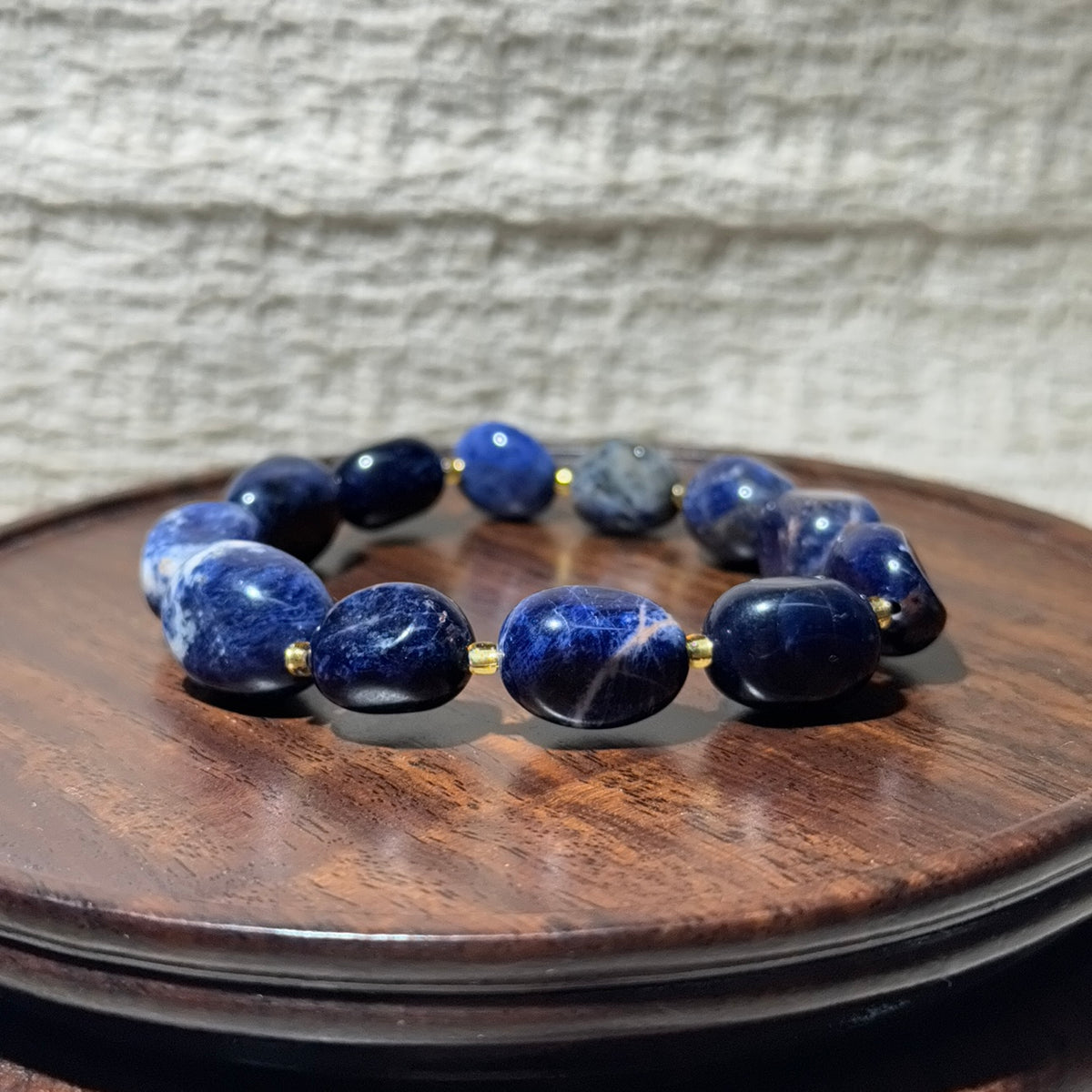 Natural Tumbled Sodalite Stretch Bracelet