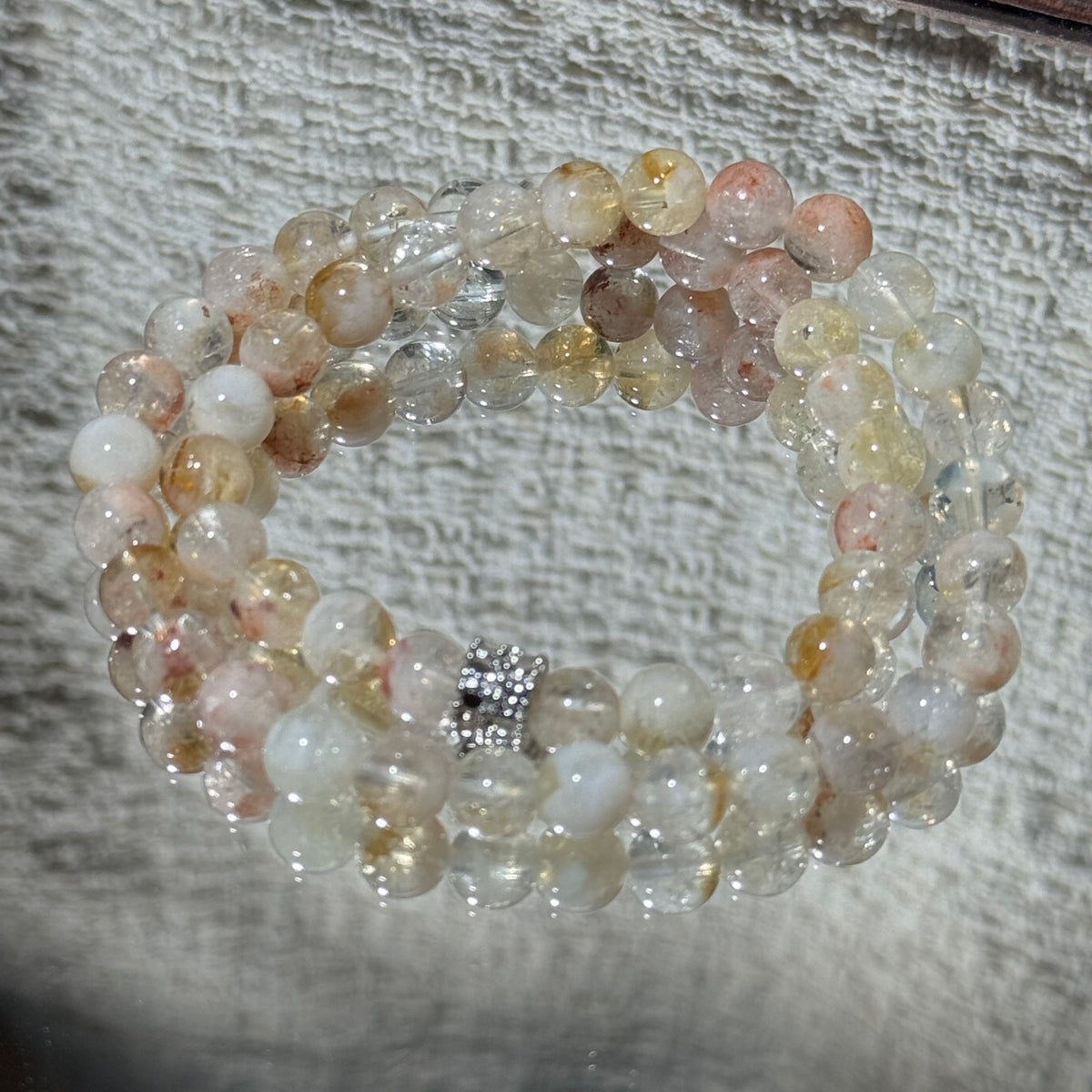 Natural Citrine Two‑Loop Stretch Bracelet
