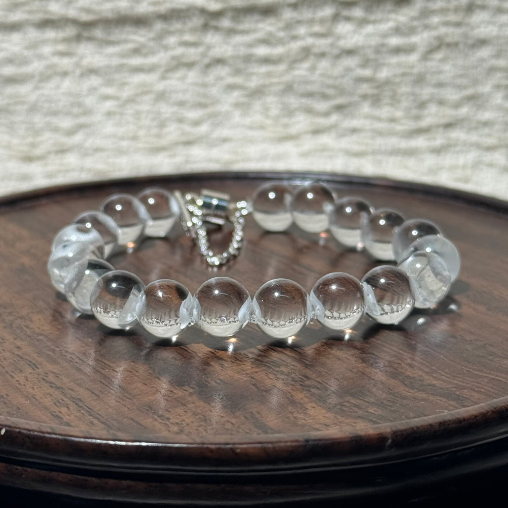 Natural Clear Quartz Stretch Bracelet