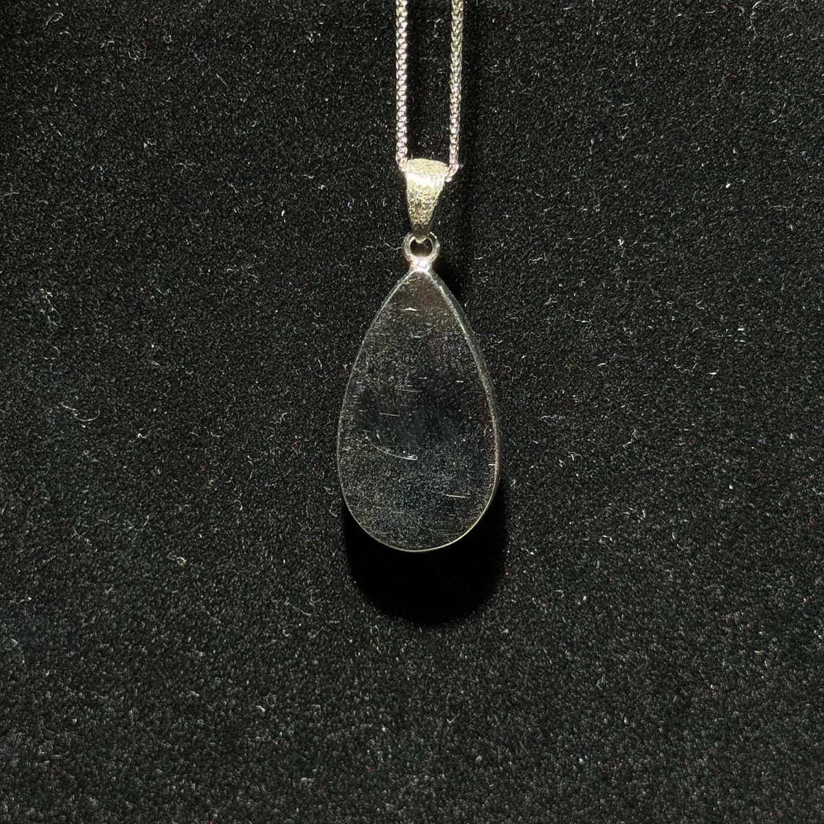 Natural Rose Quartz Teardrop Bezel‑Set Pendant