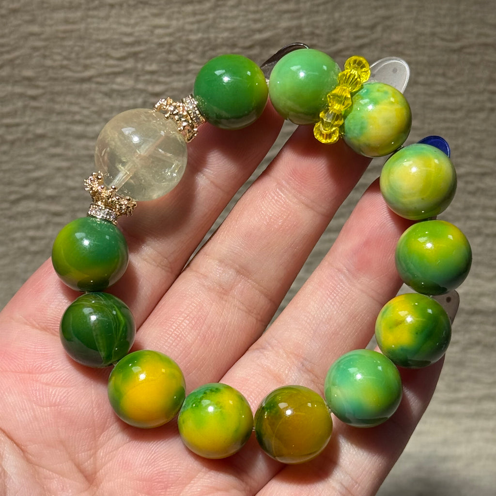 Agate & Citrine Stretch Bracelet